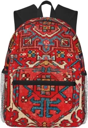 Antique Oriental Turkish Persian Carpet Lightweight Packable Backpack Travel Casual Daypack Foldable Laptop Bag Backpack For Men Women