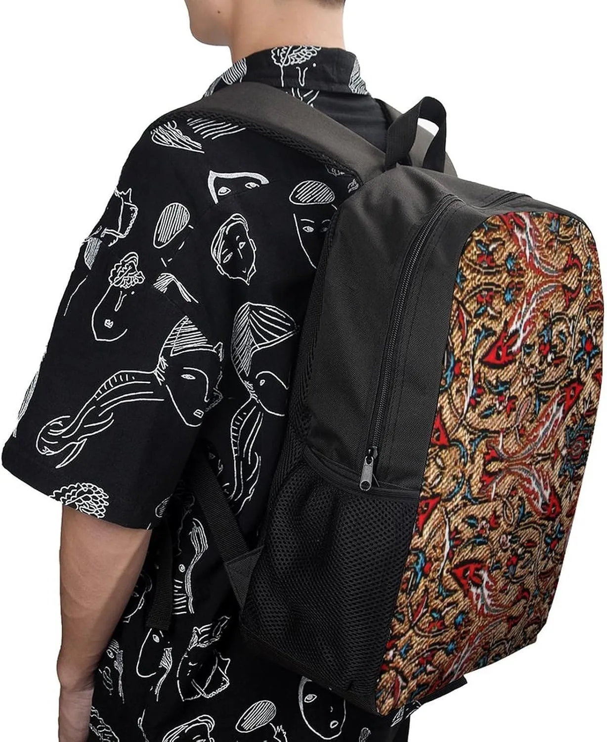 Antique Persian Pattern Classic Large Capacity Comfortable Backpack
