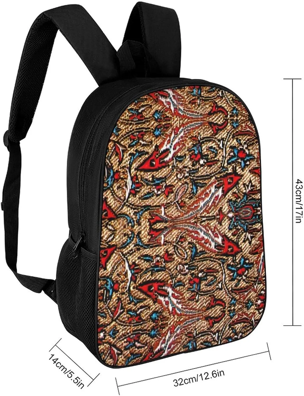 Antique Persian Pattern Classic Large Capacity Comfortable Backpack