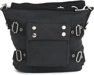 Army Universe Mini Biker Gothic Shoulder Purse Bag with Strap | Cool Look Feel & Design Black Shoulder Bag Great work & everyday bag!