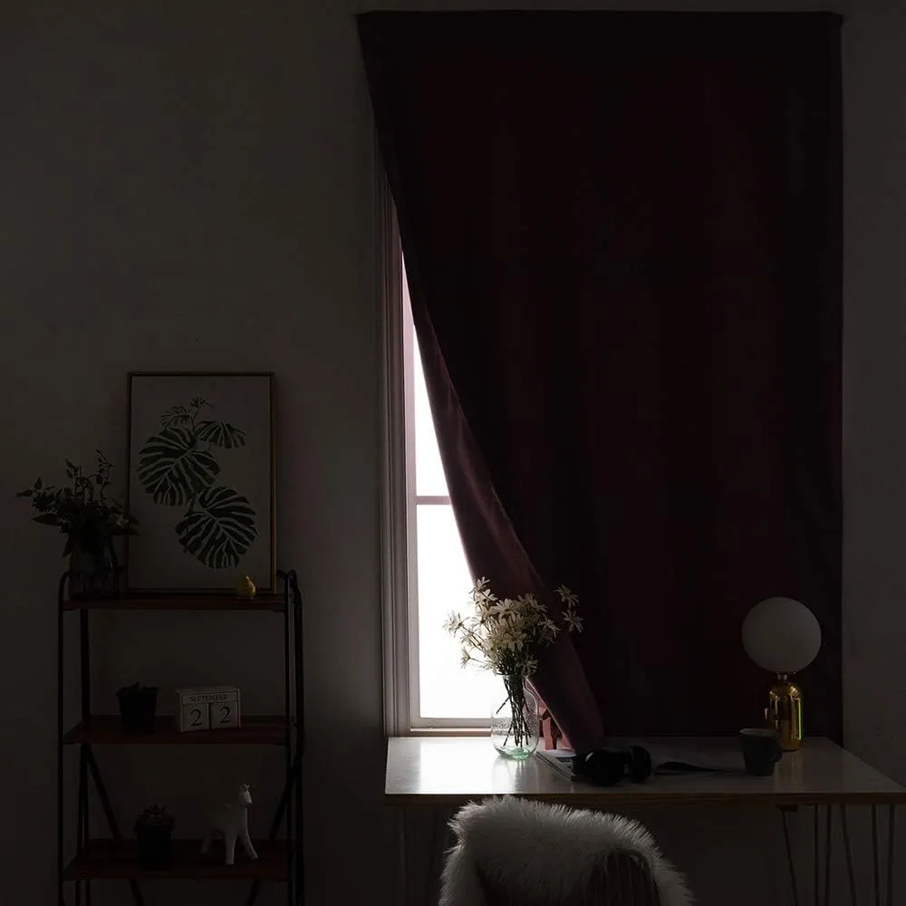 Autohesion Curtains, Tuscan Window Curtain Panel, Antique Window on Ancient Stone Wall With Flowers Print Thermal Lnsulated Room Darkening Small Drapes,24W x40L Inches, for Children Kids Bedroom