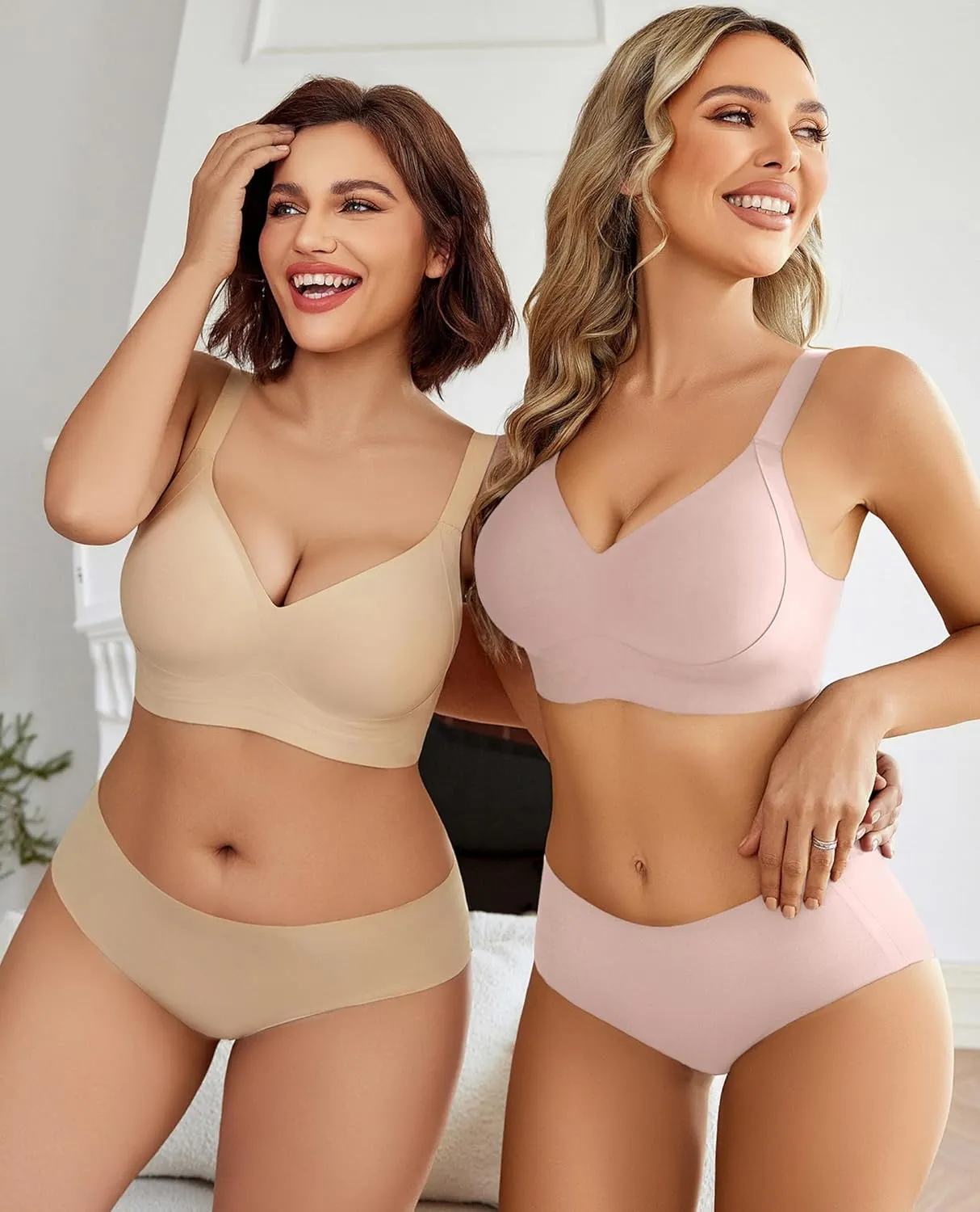 Avidlove Womens Seamless Bra No Underwire Push Up Bras Soft Wireless Bralette Full Coverage Everyday Bra