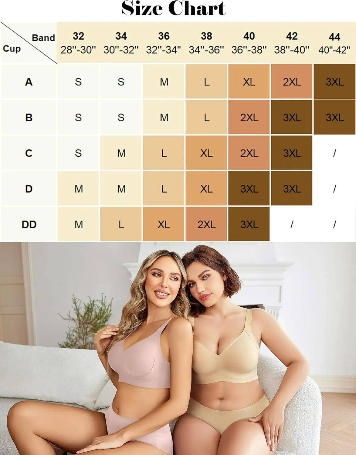 Avidlove Womens Seamless Bra No Underwire Push Up Bras Soft Wireless Bralette Full Coverage Everyday Bra