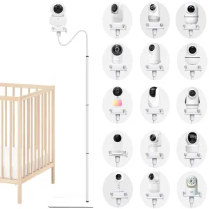Baby Monitor Camera Floor Stand Holder Mount Compatible with VTech/HelloBaby/ Nanit Pro/I/Momcozy/iFamily/OKAIDI/Blemil /Motorola/Leapfrog /nooie IPC100/Infant Optics/ANMEATE/ Flexible Holder Stand