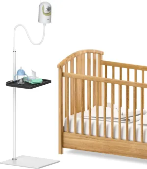 Baby Monitor Floor Stand Holder for Infant Optics DXR-8 & DXR-8 Pro Baby Monitor Stand with Storage Tray - Angle & Height Adjustable Baby Camera Stand for Infant Optics Baby Monitor Floor Stand