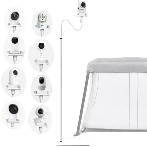 Baby Monitor Floor Stand Holder Mount Compactible for Nanit Pro & Flex Stand,Infant Optics DXR-8 Pro,VTech VM924/901/819/RM7764,Momcozy,eufy E110,HelloBaby,nooie IPC100,Motorola VM75/VM50G/VM44