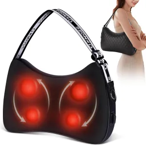 Back Massager with Heat, Neck Massager for Pain Relief Deep Tissue, 4D Kneading Massage Pillow for Back, Neck, Shoulder, Leg Massage, Gifts for Mom Women Men, Use at Home Office and Car