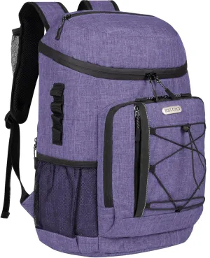 Backpack Coolers Insulated Leak Proof 30 Cans, Soft Sided Insulated Cooler Bags Ice Chest Backpack for Beach Travel Camping, with Reusable Ice Packs