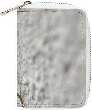 Bag Leather Card Bag Wallet Green Grasshopper Image Advanced Fashion Unisex Card Bag Exquisite Beautiful Multifunctional Bag