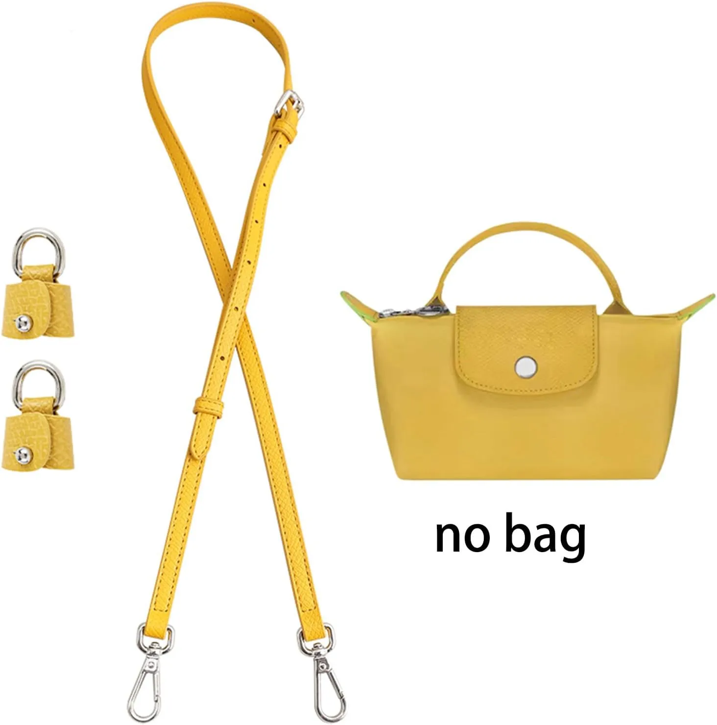 Bag Leather Strap Replacement Crossbody Shoulder Straps for Longchamp Le Pliage Mini Pouch