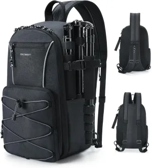 BAGSMART Small Camera Sling Bag, DSLR/SLR Camera Bag Fits 11" Tablet, Camera Shoulder Bag for Photographers With Tripod Holder