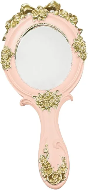 balacoo 1pc Handheld Vanity Mirror for Women Cosmetic Mirror Handle Compact Design for -ups and Chic Makeup Tool for Home Travel