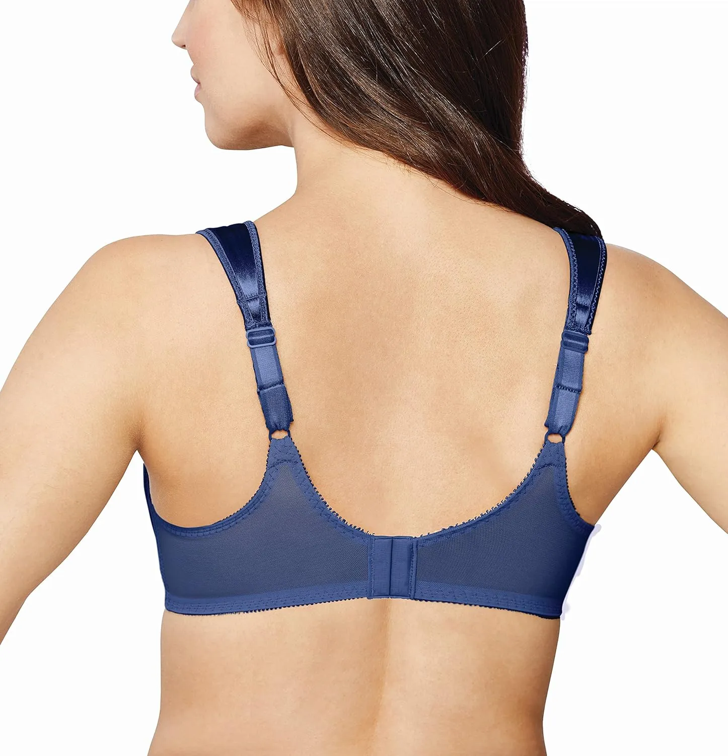 Bali Women's Minimizer Bra, Satin Tracings Underwire Bra, Bustline Slimmer, Full Coverage Bra