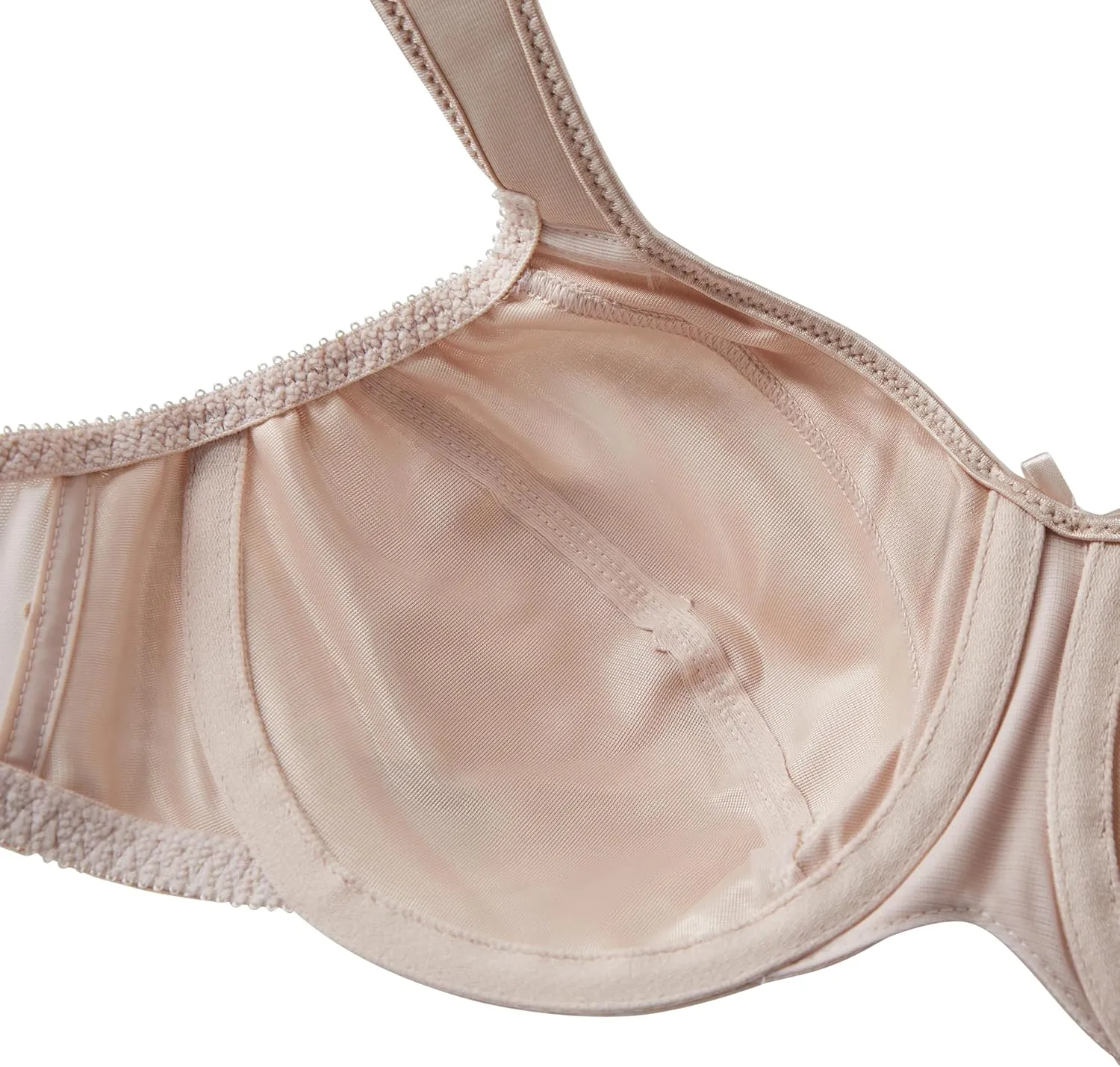 Bali Women's Minimizer Bra, Satin Tracings Underwire Bra, Bustline Slimmer, Full Coverage Bra