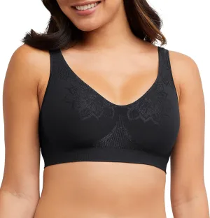 Bali Women's Wireless Bra, Comfort Revolution Seamless Bra, ComfortFlex Fit, Moisture-Wicking