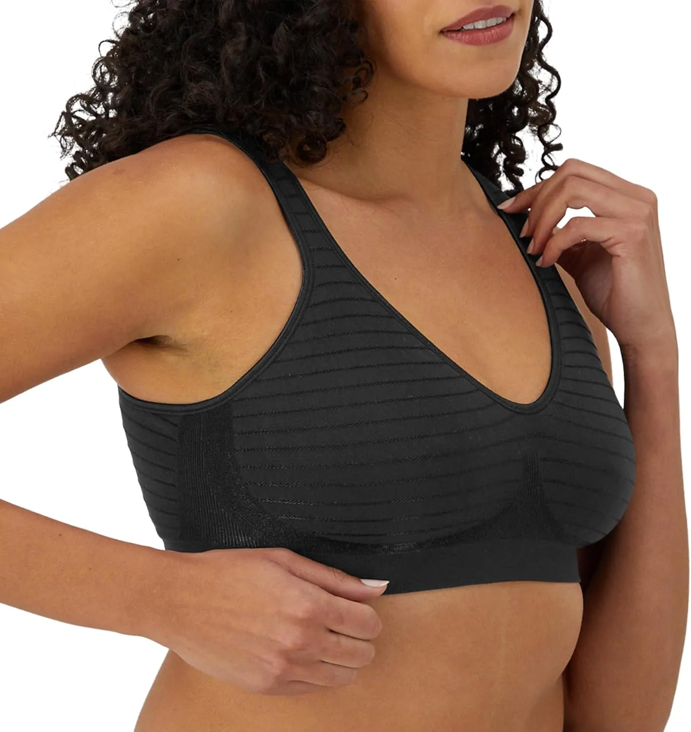 Bali Women's Wireless, Comfort Revolution Seamless Bra, ComfortFlex Fit, Moisture-Wicking