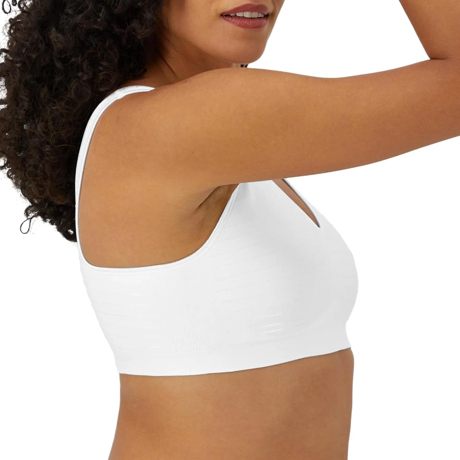 Bali Women's Wireless, Comfort Revolution Seamless Bra, ComfortFlex Fit, Moisture-Wicking