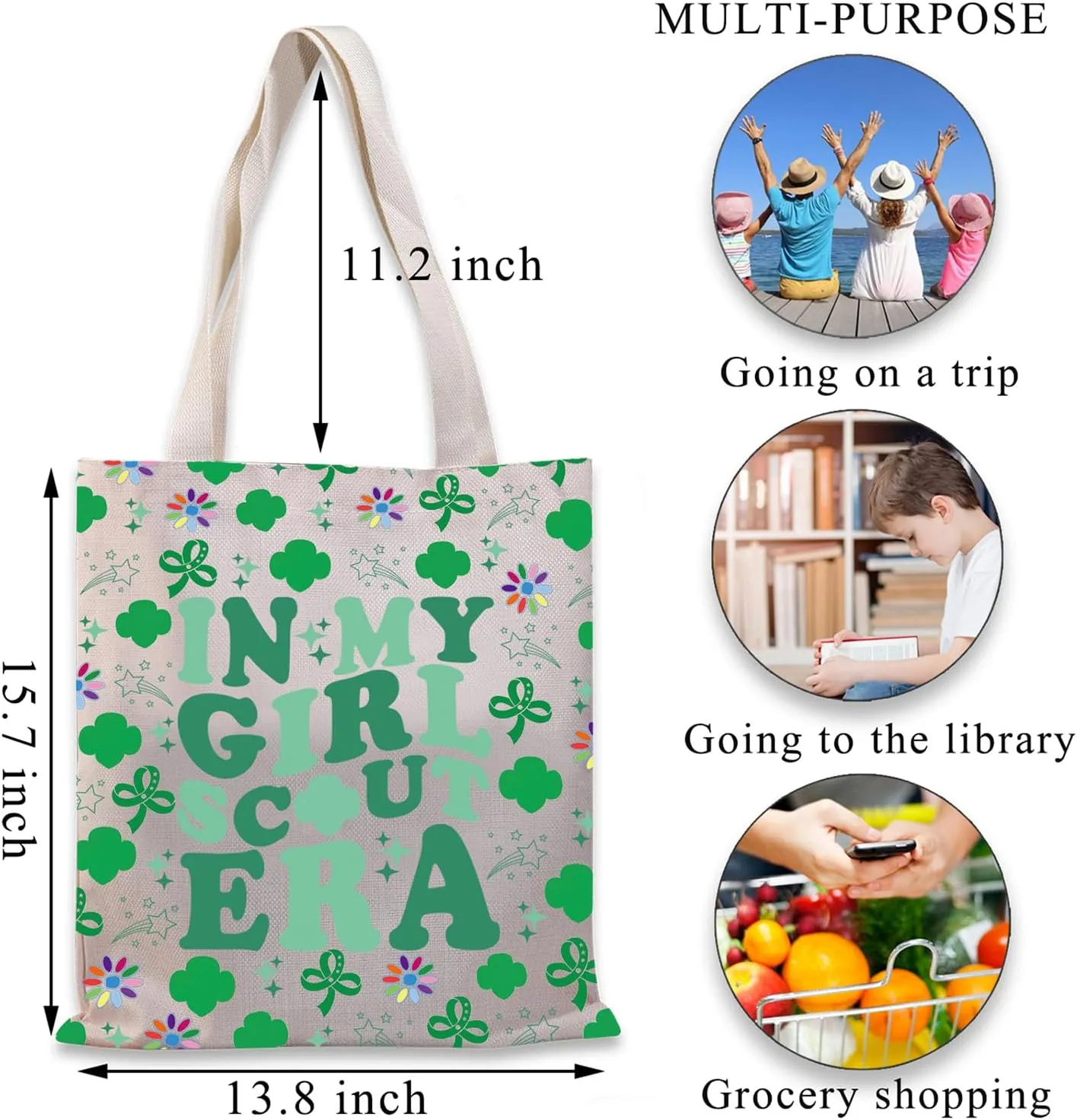 BDPWSS Scoutmaster Tote Bag Scout Leader Gift In My Scout Era Gift Scouts Life Gifts Girl Power Gifts Troop Leader Handbag