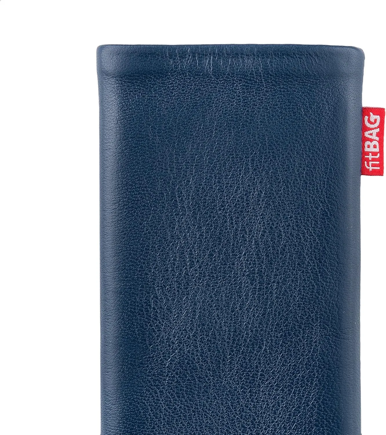 Beat Blue Custom Tailored Sleeve for Mobistel Cynus T1. Fine Nappa Leather Pouch with Integrated Microfibre Lining for Display Cleaning
