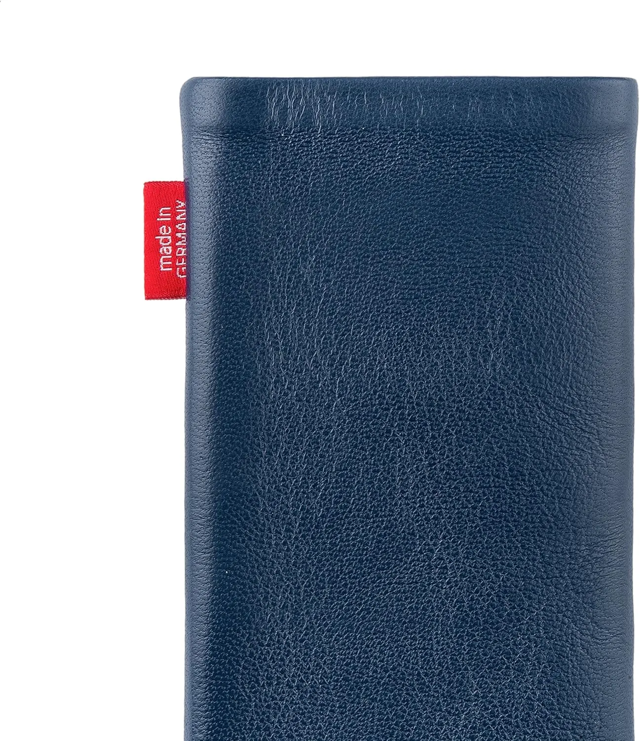 Beat Blue Custom Tailored Sleeve for Mobistel Cynus T1. Fine Nappa Leather Pouch with Integrated Microfibre Lining for Display Cleaning