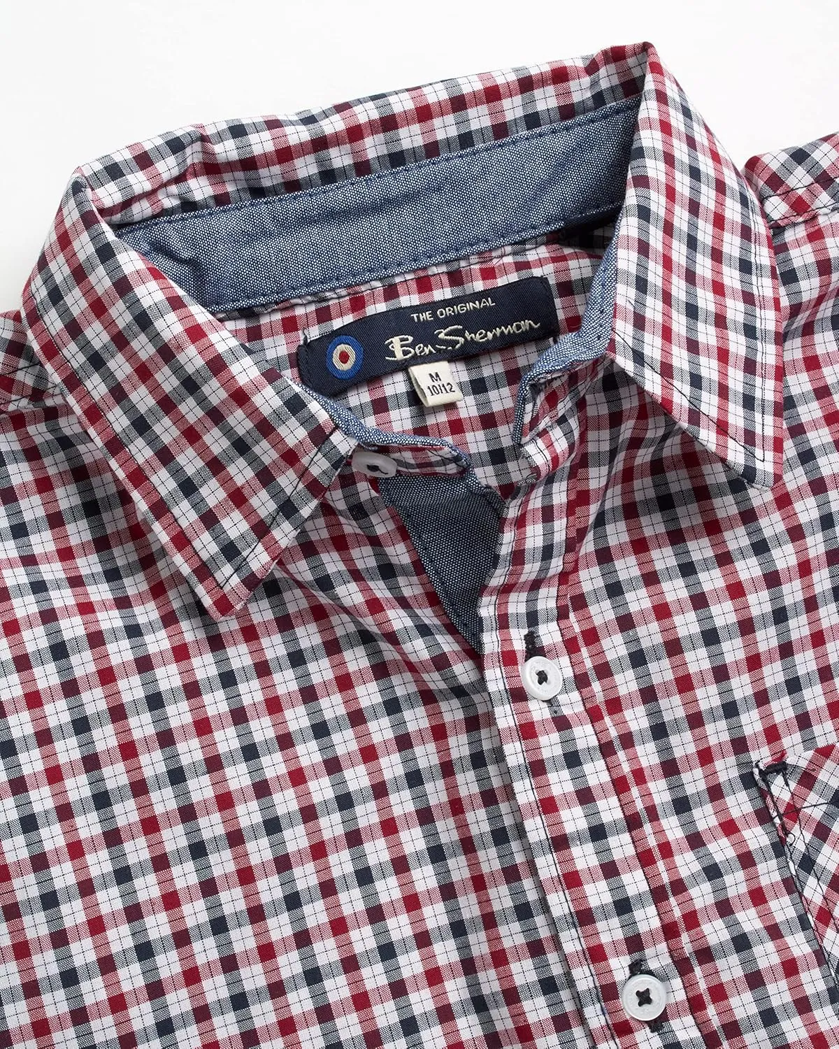 Ben Sherman Boys' Shirt - Short Sleeve Woven Button Down Shirt - Kids' Casual Collared Shirt for Boys (8-18)