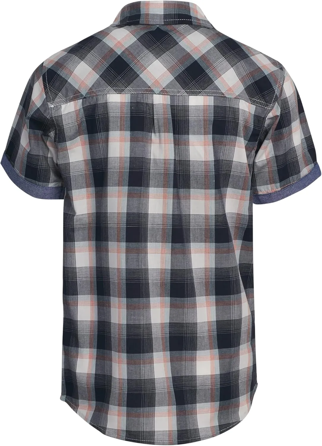 Ben Sherman Boys' Shirt - Short Sleeve Woven Button Down Shirt - Kids' Casual Collared Shirt for Boys (8-18)