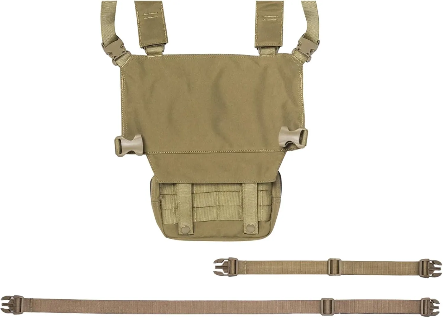 Beretta Tactical Chest Rig - Durable Outdoor Hunting Shooting MOLLE Chest Pack Bag w/Front Pocket & Removable Bottom Pouch