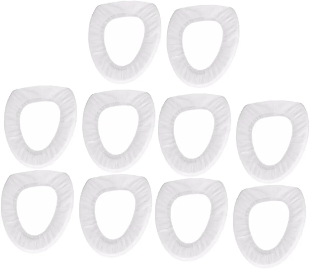 BESTYASH 10pcs Disposable Toilet Seat Covers Portable Potty Liners for Adults for Public Restrooms Travel Airplane and Road Trips
