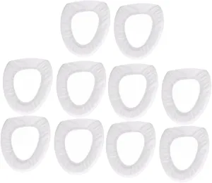 BESTYASH 10pcs Disposable Toilet Seat Covers Portable Potty Liners for Adults for Public Restrooms Travel Airplane and Road Trips