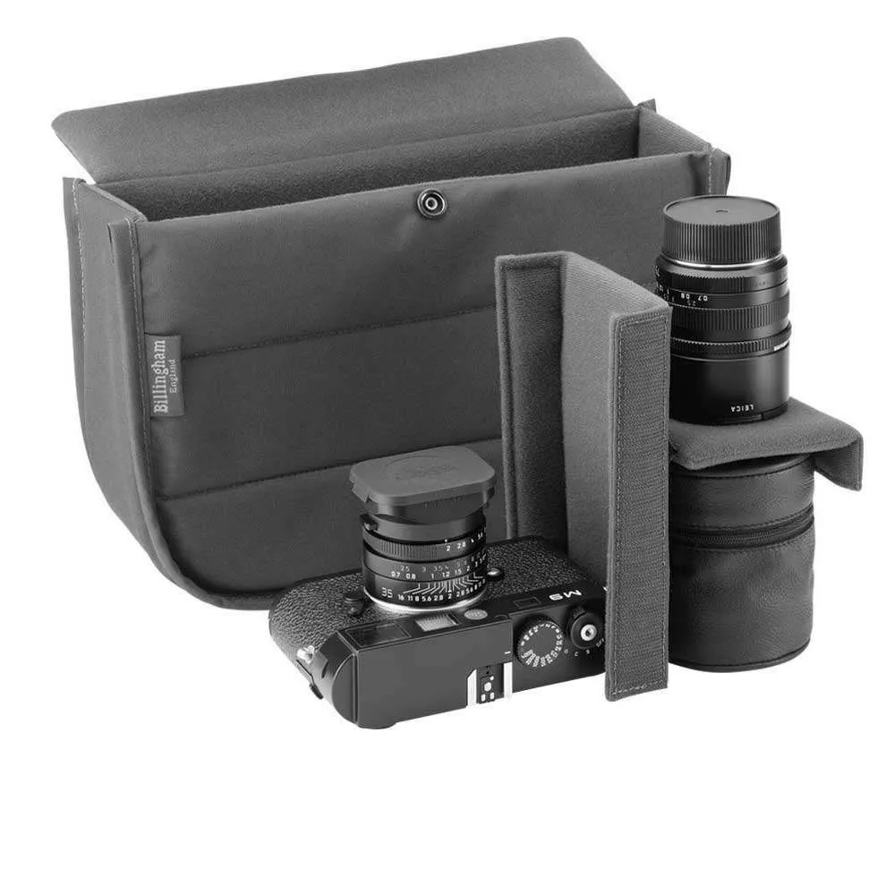 Billingham Hadley Small Shoulder Bag - Black FibreNyte Black Leather