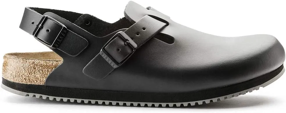 Birkenstock Tokyo/Clogs Leather - Super Sole Black