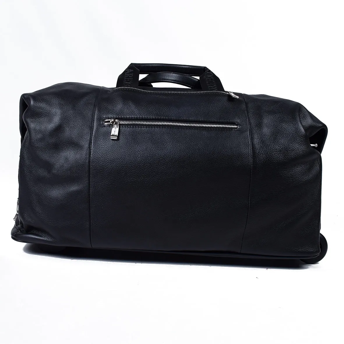 Black Genuine Leather Overnight Bag - GL-89137