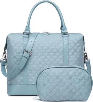 BLUBOON Travel Tote Bags with Zipper Ladies Canvas Bag Weekender Overnight Bag for Women Carry on Duffel Bag Trolley Sleeve