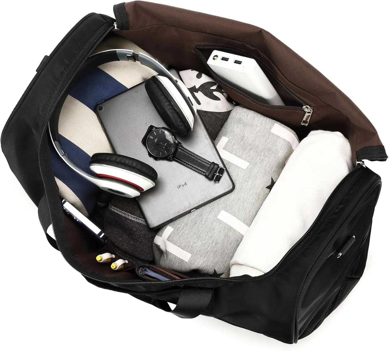 BLUBOON Weekender Overnight Duffel Bag with Shoes Compartment for Women Men Canvas Weekend Travel Tote Carry On Bag