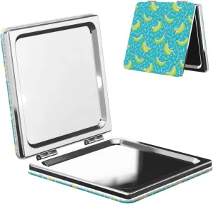 Blue Banana Women Mini Cosmetic Mirror Folding Portable Pocket Makeup Mirror