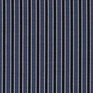 Blue Small Scale Stripe Woven Pattern Upholstery Fabric by The Yard - SKU: Langley Wedgewood