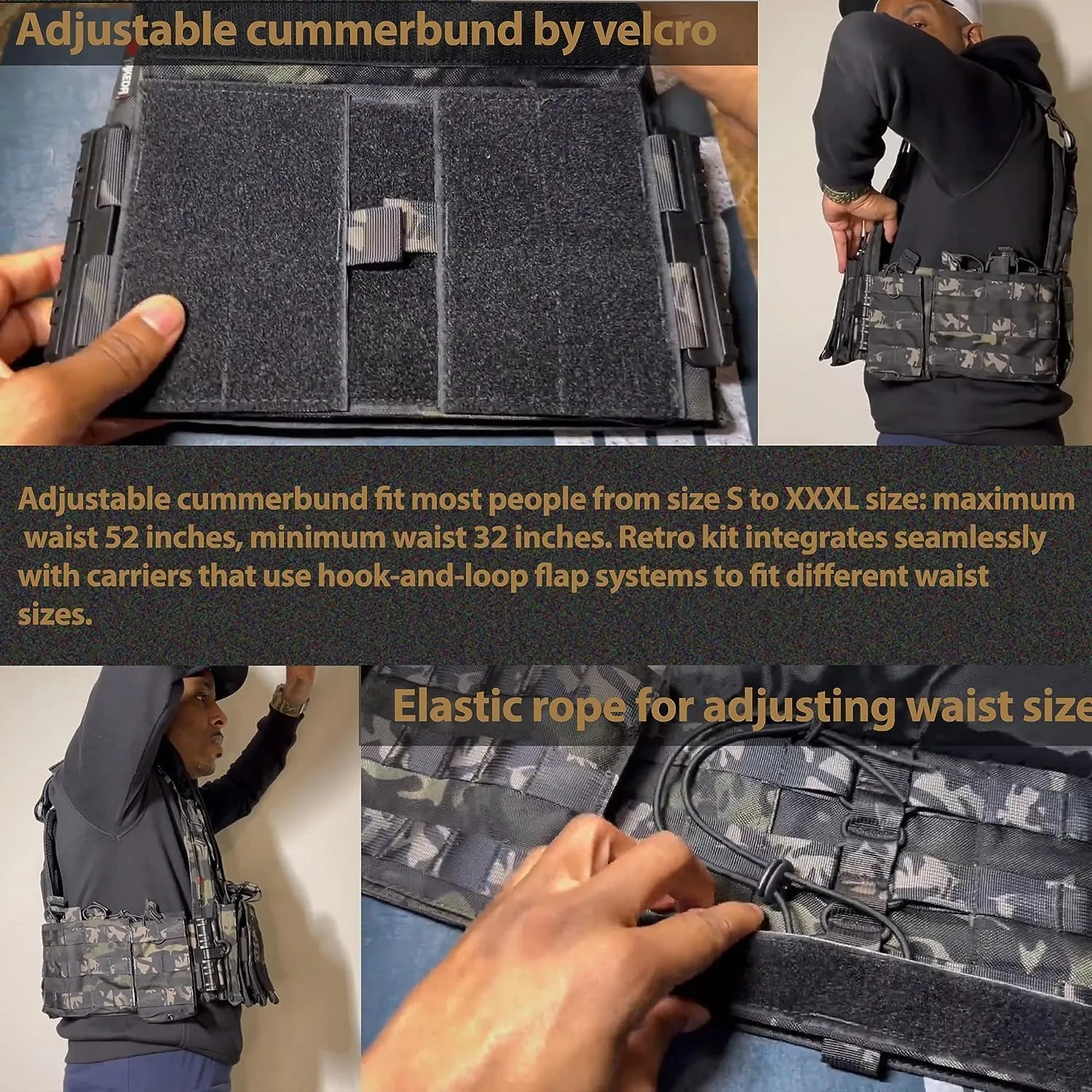 BOMTURN Upgrade Tactical Airsoft Outdoor Vest