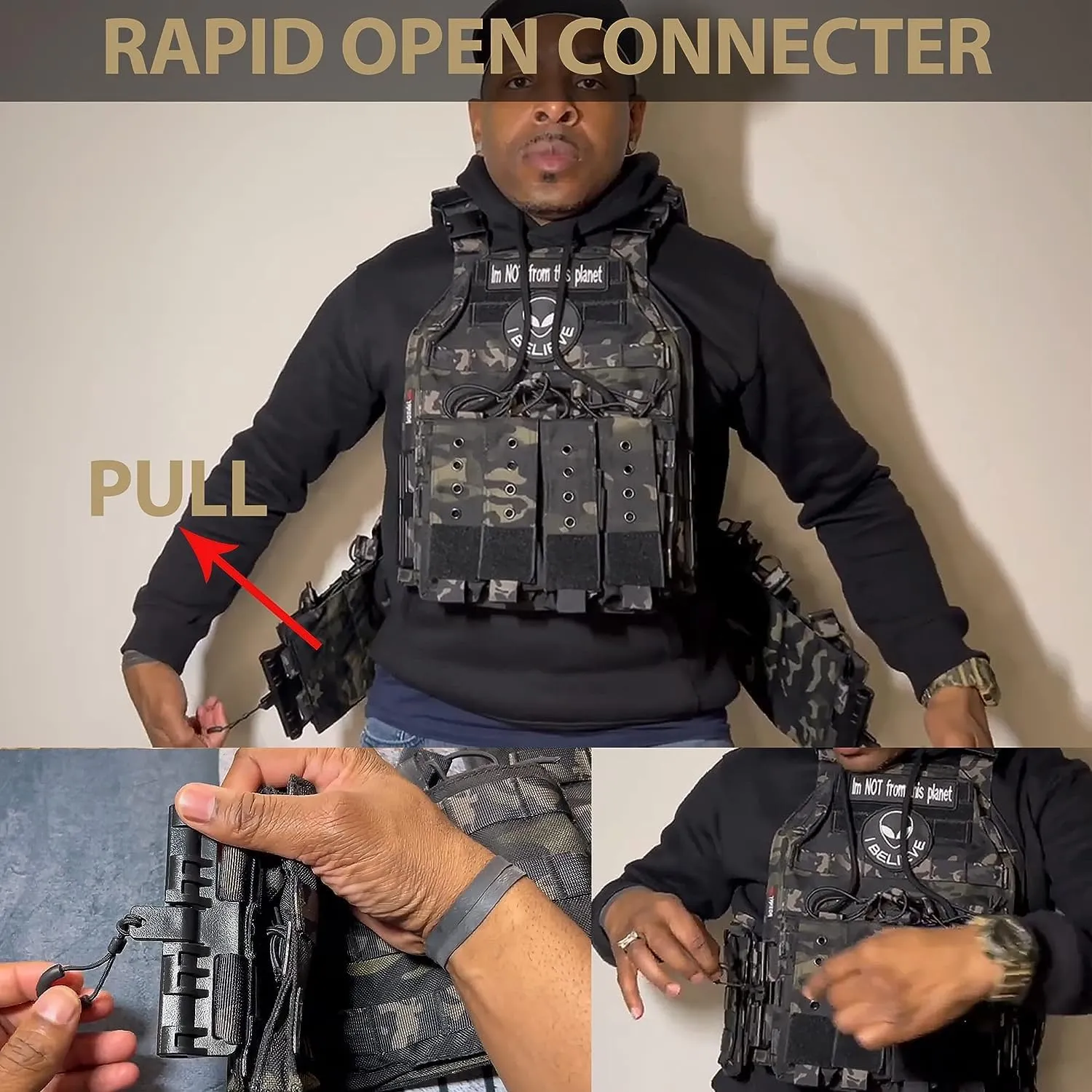 BOMTURN Upgrade Tactical Airsoft Outdoor Vest