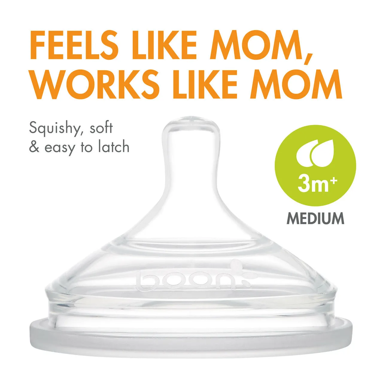 Boon NURSH Silicone Pouch Bottle 8oz (3-Pack) - Colorblock