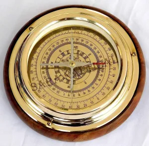 Brass Magnifying/Navigational/Magnetic 6" Sailing Ship/Boat Desk Compass