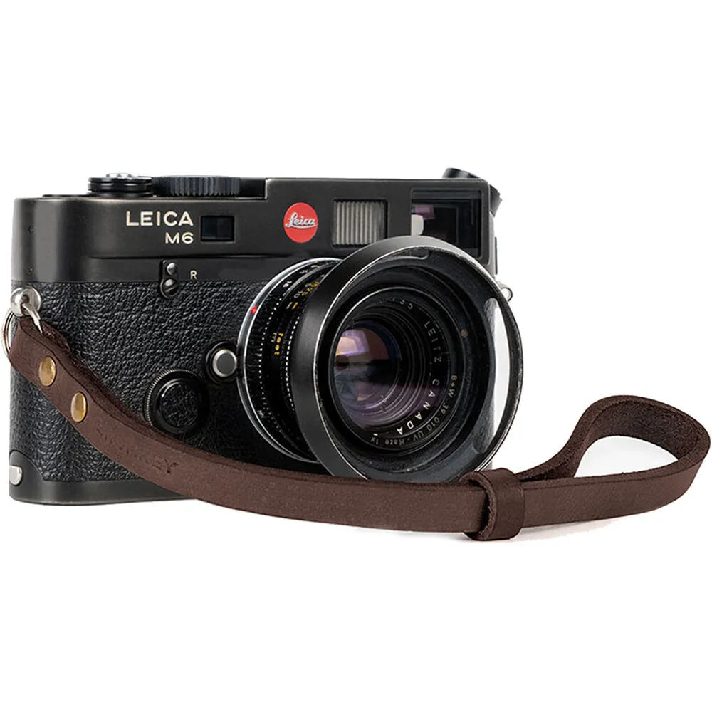 Bronkey Berlin #202 Leather Camera Wrist Strap (Brown, 9.1")