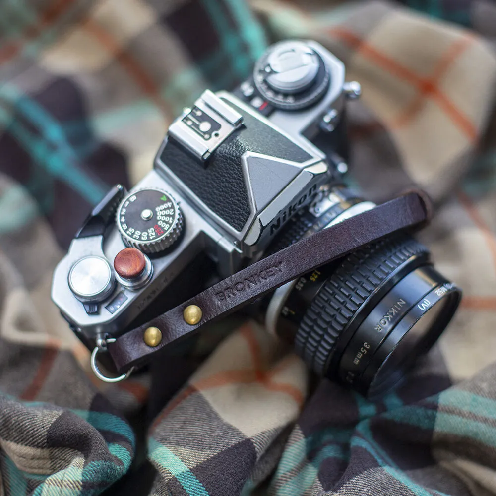 Bronkey Berlin #202 Leather Camera Wrist Strap (Brown, 9.1")