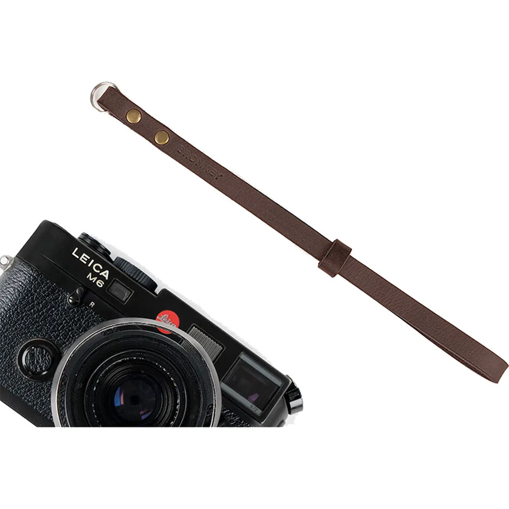 Bronkey Berlin #202 Leather Camera Wrist Strap (Brown, 9.1")