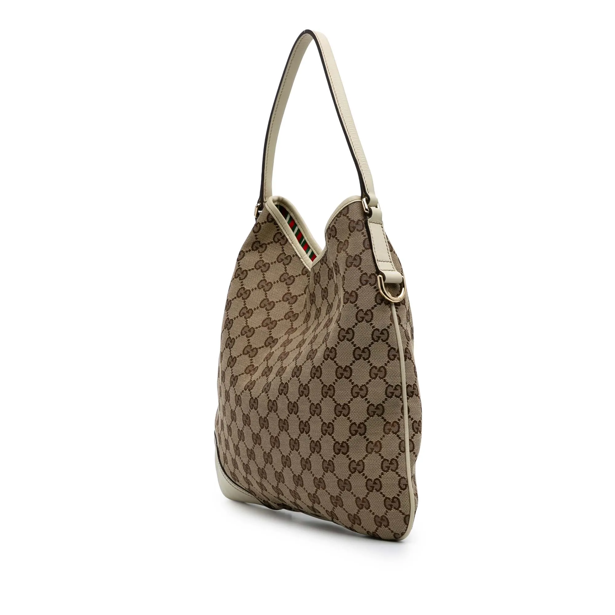 Brown Gucci GG Canvas New Britt Hobo