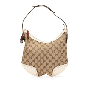 Brown Gucci GG Canvas Princy Hobo