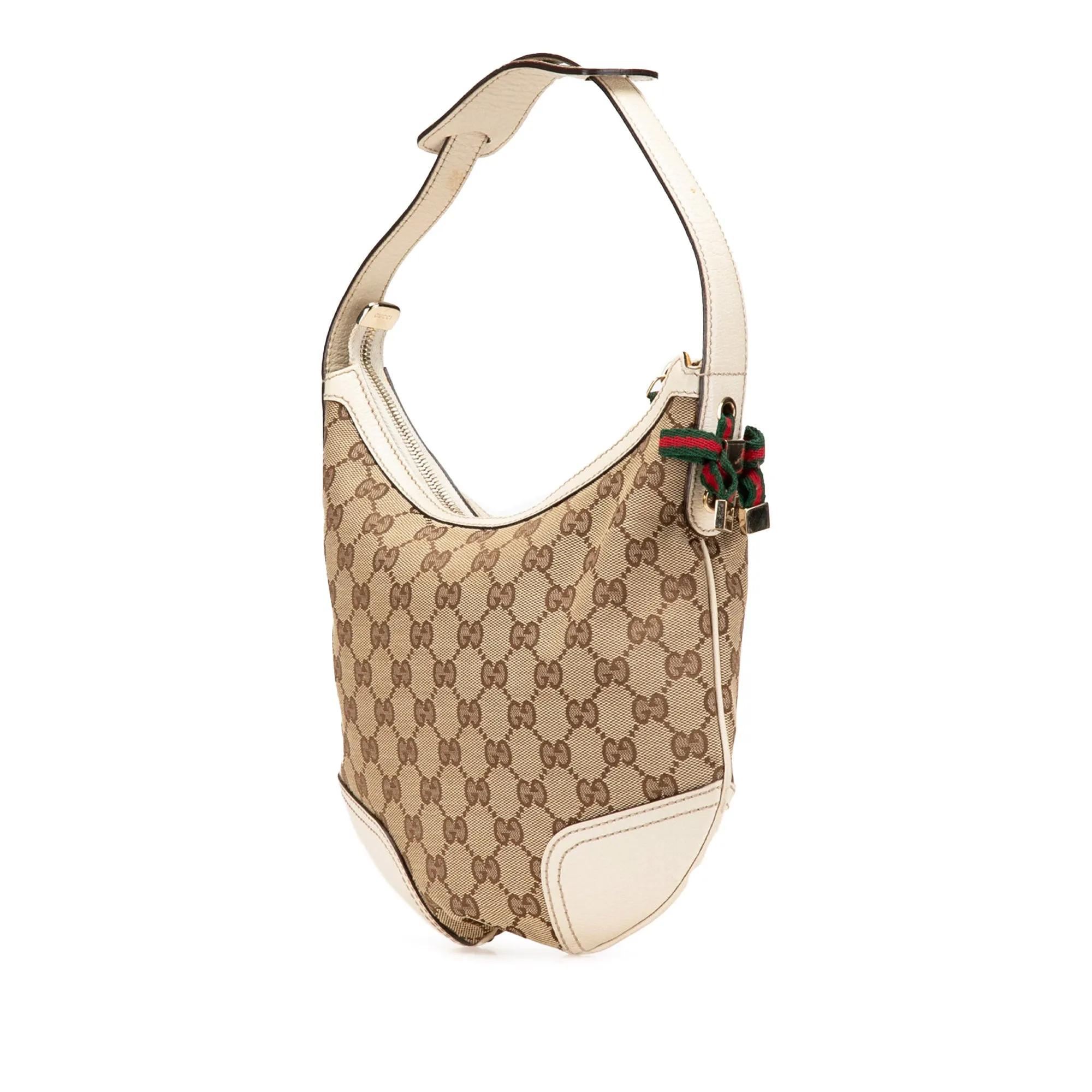 Brown Gucci GG Canvas Princy Hobo