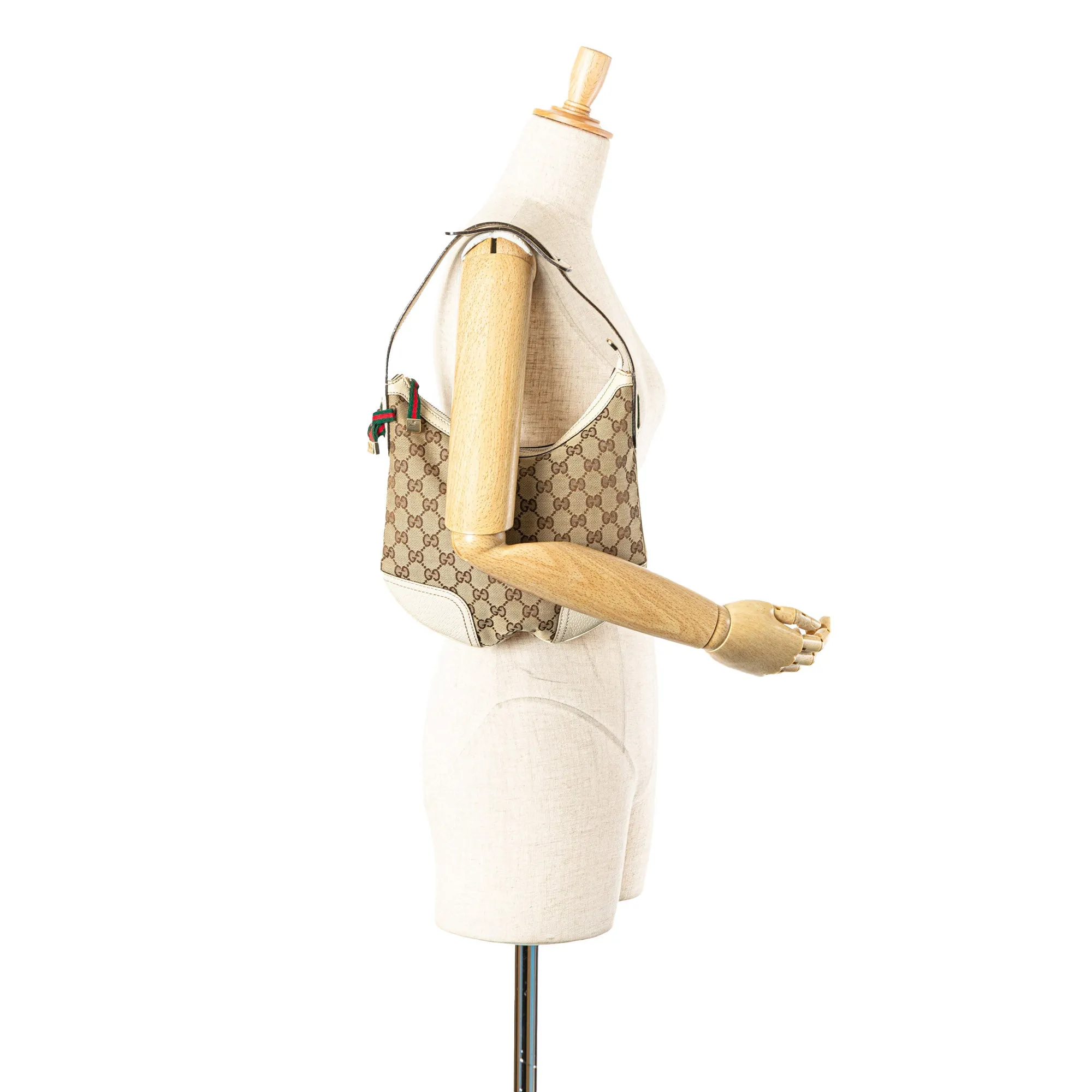 Brown Gucci GG Canvas Princy Hobo
