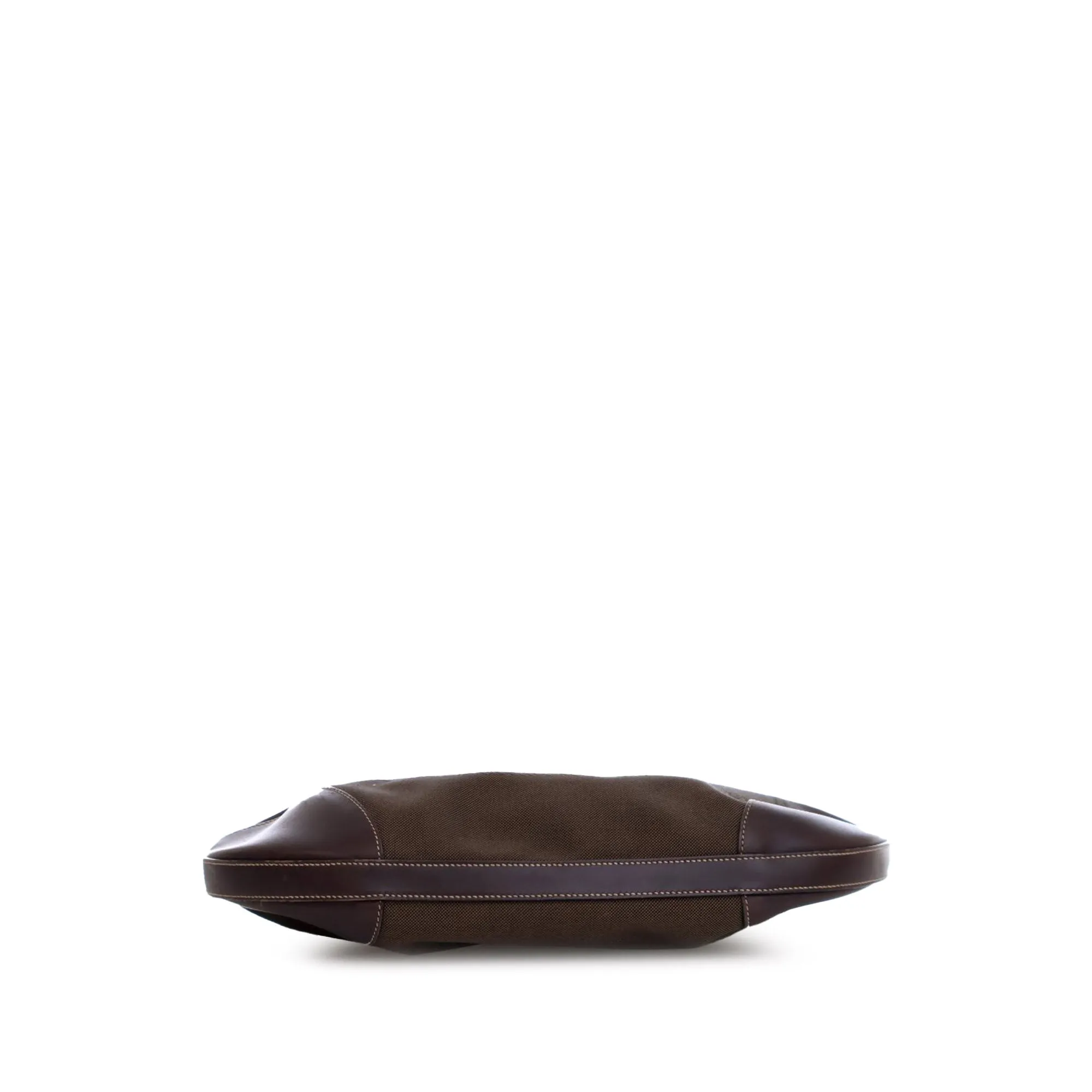 Brown Prada Canvas Canapa Logo Hobo