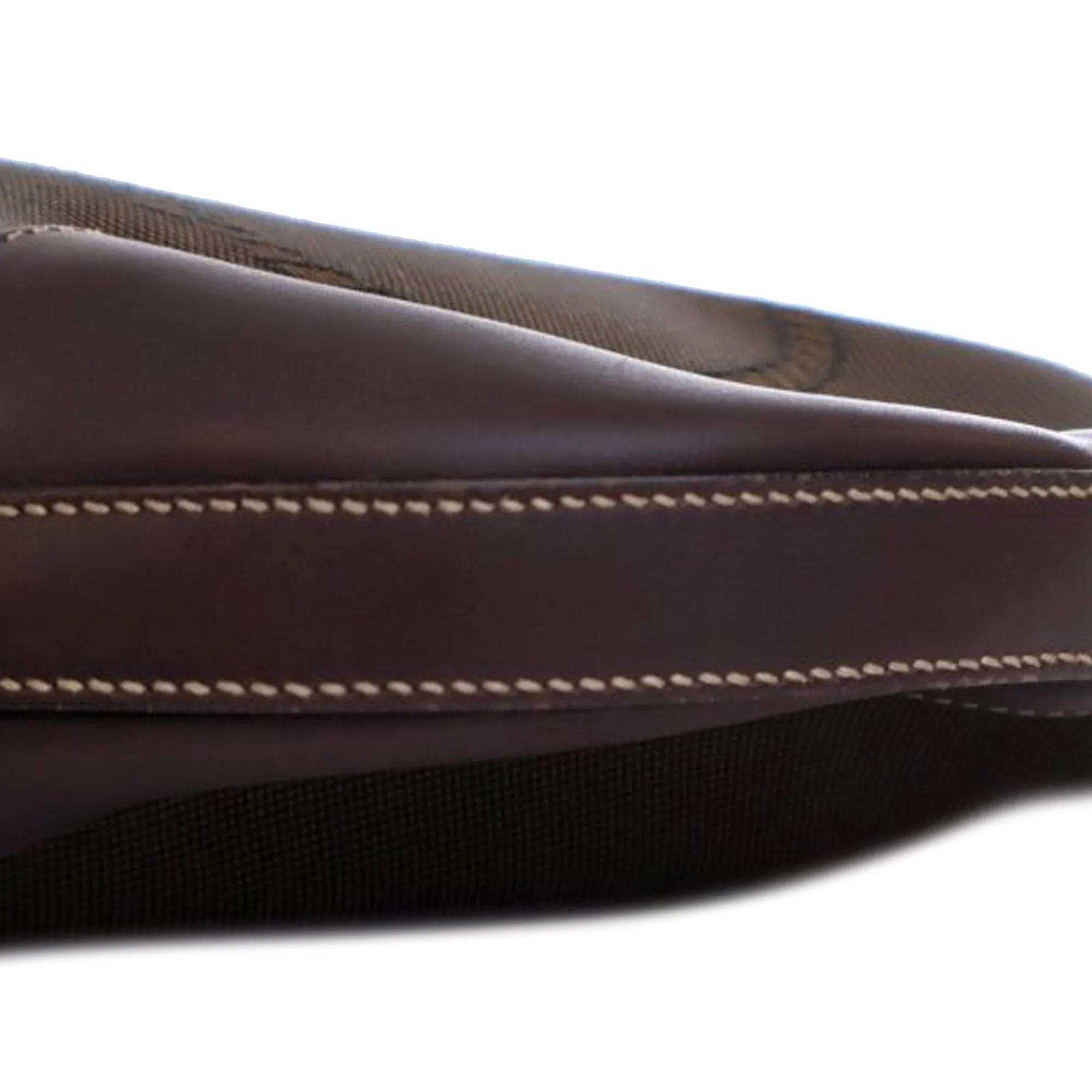 Brown Prada Canvas Canapa Logo Hobo