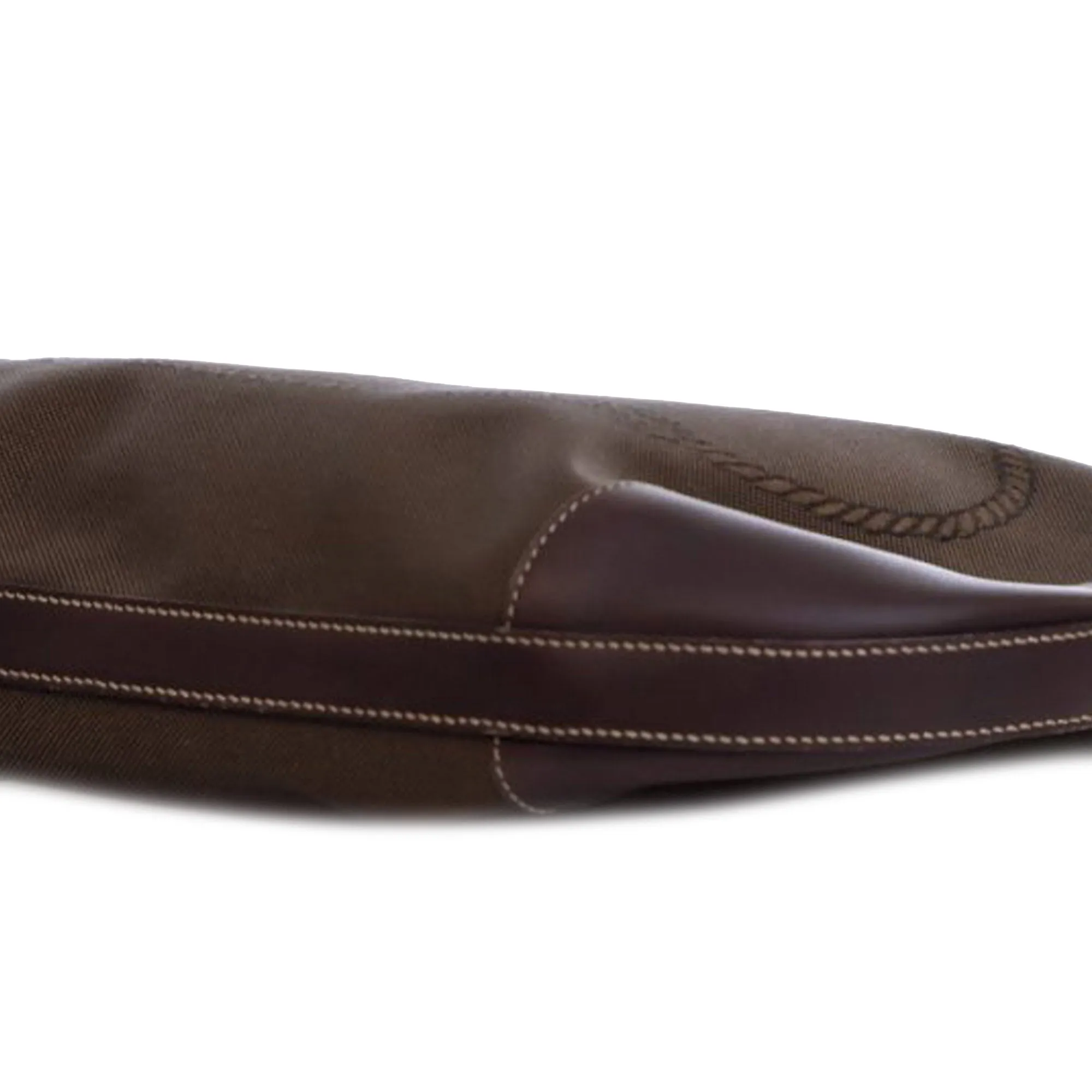 Brown Prada Canvas Canapa Logo Hobo